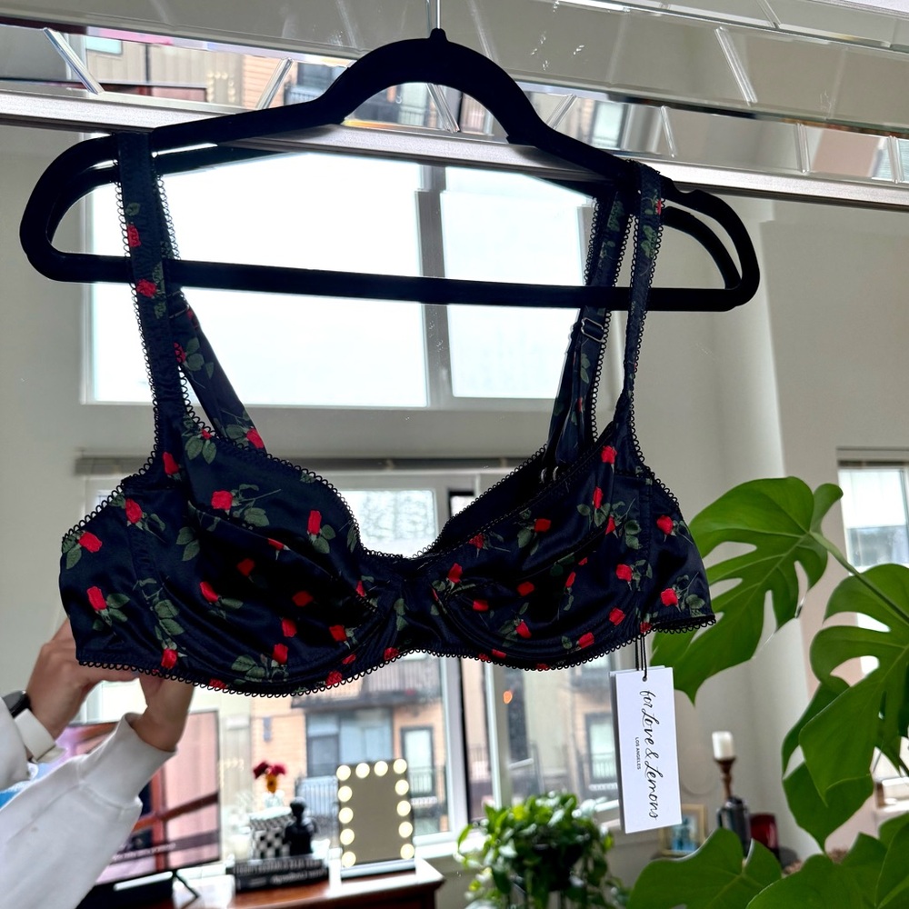 NWT - For Love and Lemons Love Song Satin Bra - Picture 2 of 8